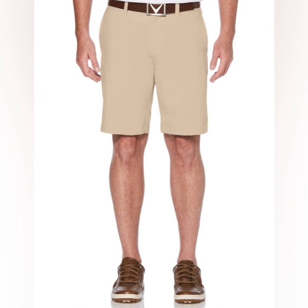 Callaway Flat Front Khaki Golf Short | 7" inseam